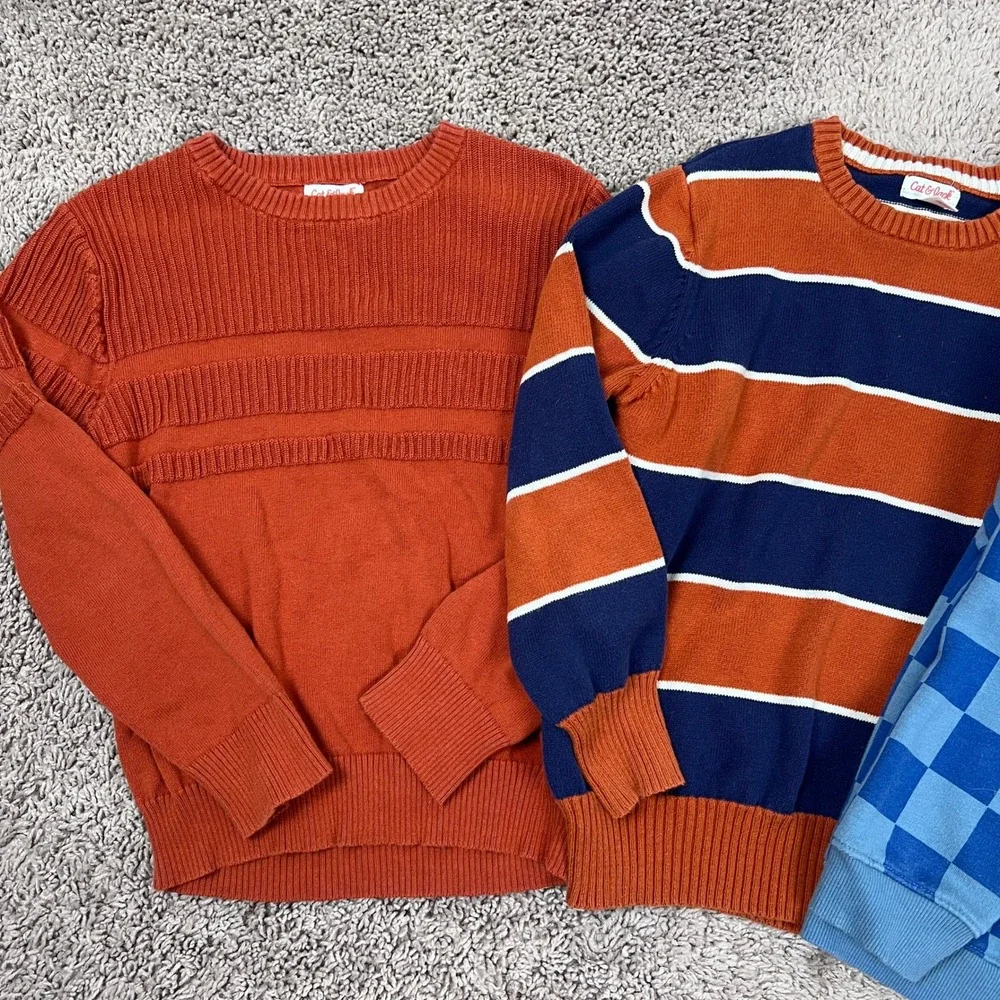 Kid Boys Lot of Sweaters & Jacket Sz 7